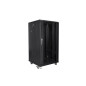 Armario rack lanberg 22u 600x600 autoensamblado 19 pulgadas hasta 60kg negro