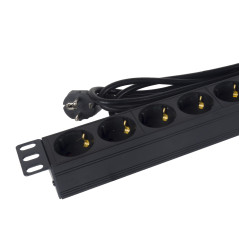 Phasak BNS 3518 protezione da sovraccarico Nero 8 presa(e) AC 250 V 1,5 m
