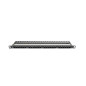Patch panel lanberg cat.6 utp 24 puertos 0.5u rack 19 negro