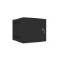 Armario lanberg mural rack 10 pulgadas 4u - 280x310 flat pack autoensam negro pta metalica