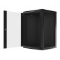Armario lanberg mural rack 19 pulgadas 18u - 600x600 negro