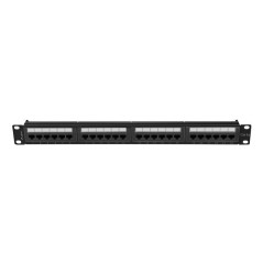 Patch panel lanberg 24 puertos 1u cat.6a utp 19 pulgadas negro