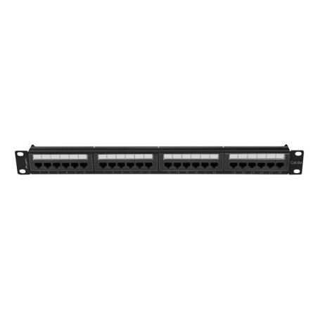 Patch panel lanberg 24 puertos 1u cat.6a utp 19 pulgadas negro