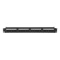 Patch panel lanberg 24 puertos 1u cat.6a utp 19 pulgadas negro
