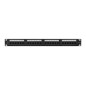 Patch panel lanberg 24 puertos 1u cat.6a utp 19 pulgadas negro