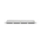 Patch panel lanberg cat.6 utp 24 puertos 0.5u rack 19 gris
