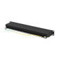 Patch panel lanberg 24 puertos 1u cat.6a ftp 19 pulgadas negro