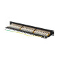 Patch panel lanberg 24 puertos 1u cat.6a ftp 19 pulgadas negro