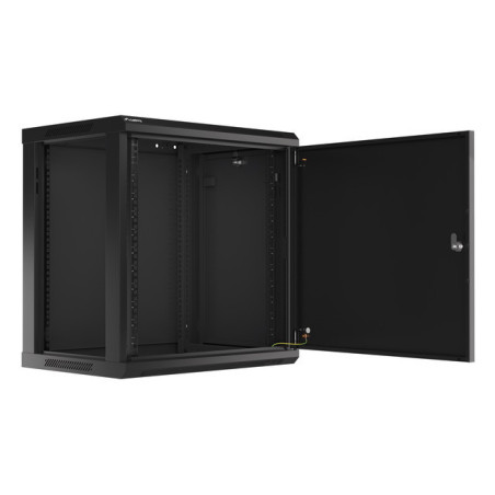 Armario lanberg mural rack 19 pulgadas 12u -  600x450 negro