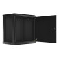 Armario lanberg mural rack 19 pulgadas 12u -  600x450 negro