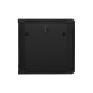 Armario lanberg mural rack 19 pulgadas 12u - 600x600 auto ensamblado negro puerta de cristal