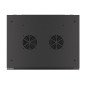 Armario lanberg mural rack 19 pulgadas 22u - 600x450 flat pack v2 negro