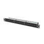 Patch panel lanberg 48 puertos 1u cat.6 19 pulgadas negro
