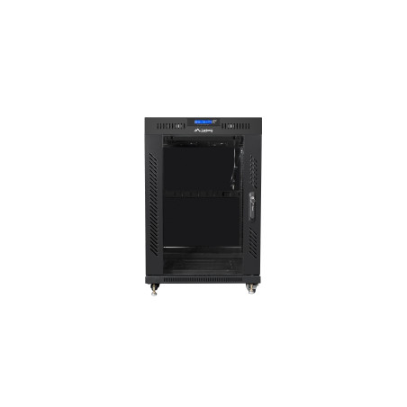 Armario lanberg rack 19 pulgadas 15u 600x600 negro