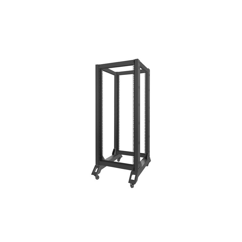 Armario lanberg abierto rack 19 pulgadas 27u -  600x800 negro