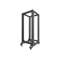 Armario lanberg abierto rack 19 pulgadas 27u -  600x800 negro