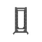 Armario lanberg abierto rack 19 pulgadas 27u -  600x800 negro