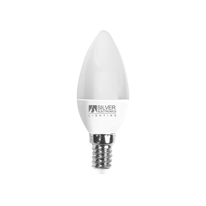 Bombilla led silver electronic vela decorativa 7w70w -  e14 -  5000k -  620 lm -  luz fria -  a+