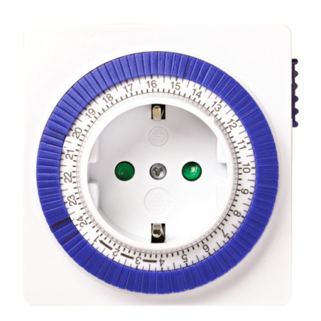 Silver Electronics 49402 timer elettrico Blu, Bianco Timer quotidiano