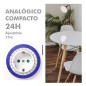 Programador silver electronic analgico -  24 horas -  3600w -  250v -  16a -  50hz -  ip 20 - ajustable 15 minutos -  24h