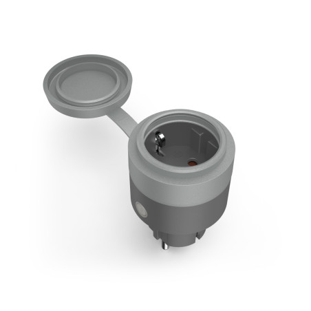 Enchufe exterior hama 10a 2300w gris