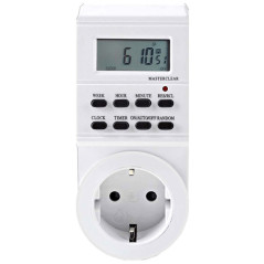 Silver Electronics 49401 timer elettrico Bianco Timer giornaliero settimanale