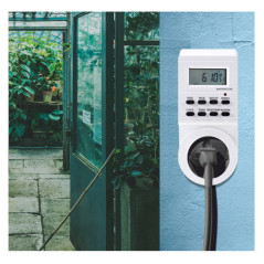 Silver Electronics 49401 timer elettrico Bianco Timer giornaliero settimanale