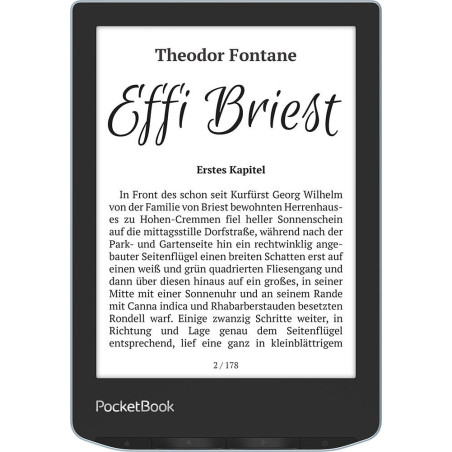 Libro electronico ebook pocketbook verse 6 pulgadas 8gb azul brillante - bright blue