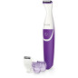 Depiladora perfiladora philips essential morado lavable -  seco -  2 peines -  cepillo de limpieza