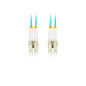 Latiguillo fibra optica lc - upc lanberg 1m multi duplex om3 50 - 125 lszh azul