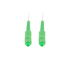 Lanberg FO-SASA-SS21-0100-WH cavo InfiniBand e in fibra ottica 10 m SC Verde, Bianco