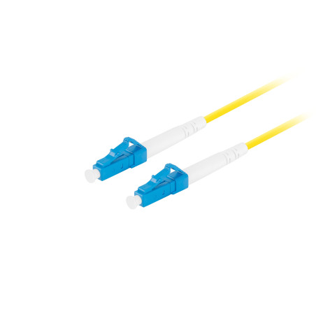 Latiguillo fibra optica lc - upc lanberg 5m mono simplex g657a1 lszh amarillo