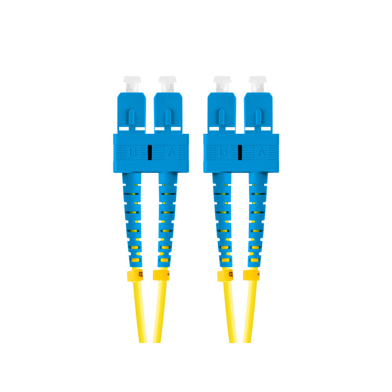 Latiguillo fibra 5m lanberg mono sc - upc - sc - upc duplex g657a1 lszh amarillo