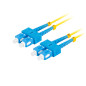Latiguillo fibra 5m lanberg mono sc - upc - sc - upc duplex g657a1 lszh amarillo