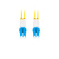 Latiguillo fibra optico lc - upc lanberg 1m mono duplex g657a1 lszh amarillo