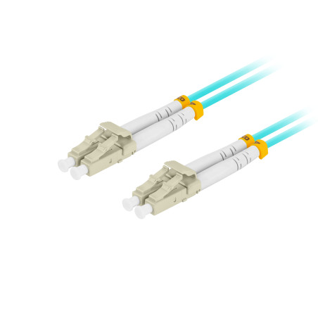 Latiguillo fibra optica lc - upc lanberg 2m multi duplex om3 50 - 125 lszh azul