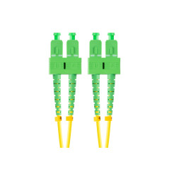 Lanberg FO-SASA-SD11-0020-YE cavo InfiniBand e in fibra ottica 2 m SC Verde, Giallo