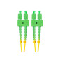 Latiguillo fibra optica sc - apc lanberg 2m mono duplex g657a1 lszh amarillo