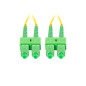 Latiguillo fibra optica sc - apc lanberg 2m mono duplex g657a1 lszh amarillo
