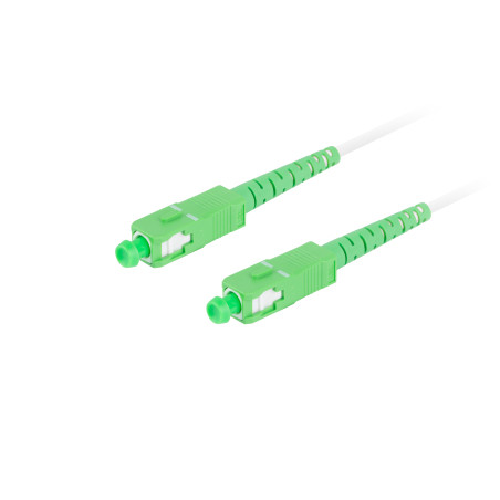 Latiguillo fibra optica sc - apc lanberg 30m mono simplex g657a2 lszh blanco