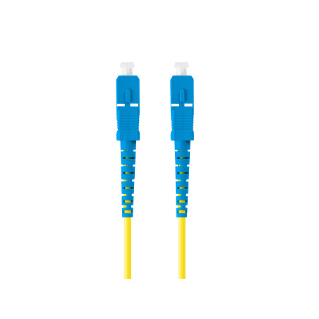 Lanberg FO-SUSU-SS11-0100-YE cavo InfiniBand e in fibra ottica 10 m SC Giallo