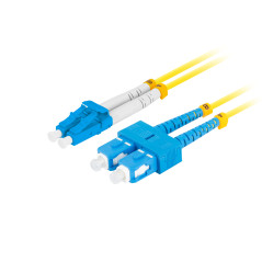 Latiguillo fibra optica sc - upc a lc - upc lanberg 2m mono duplex g657a1 lszh amarillo