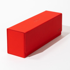 Caja de almacenamiento cartas ultimate guard arkhive 400+ xenoskin monocolor rojo