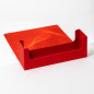 Caja de almacenamiento cartas ultimate guard arkhive 400+ xenoskin monocolor rojo