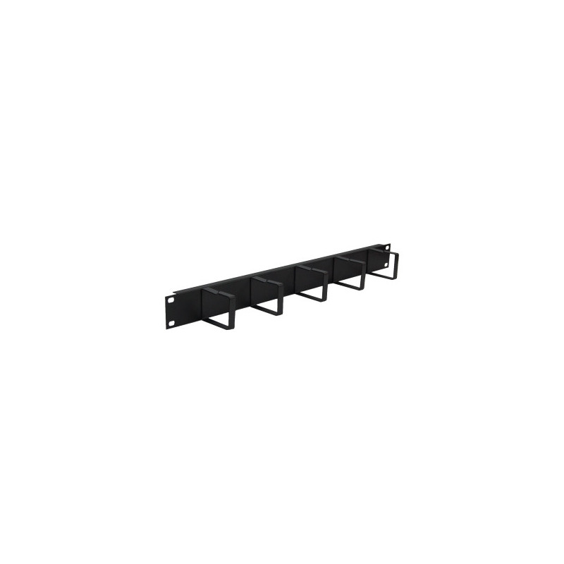 Panel pasa cables wp 1u -  metalico -  negro