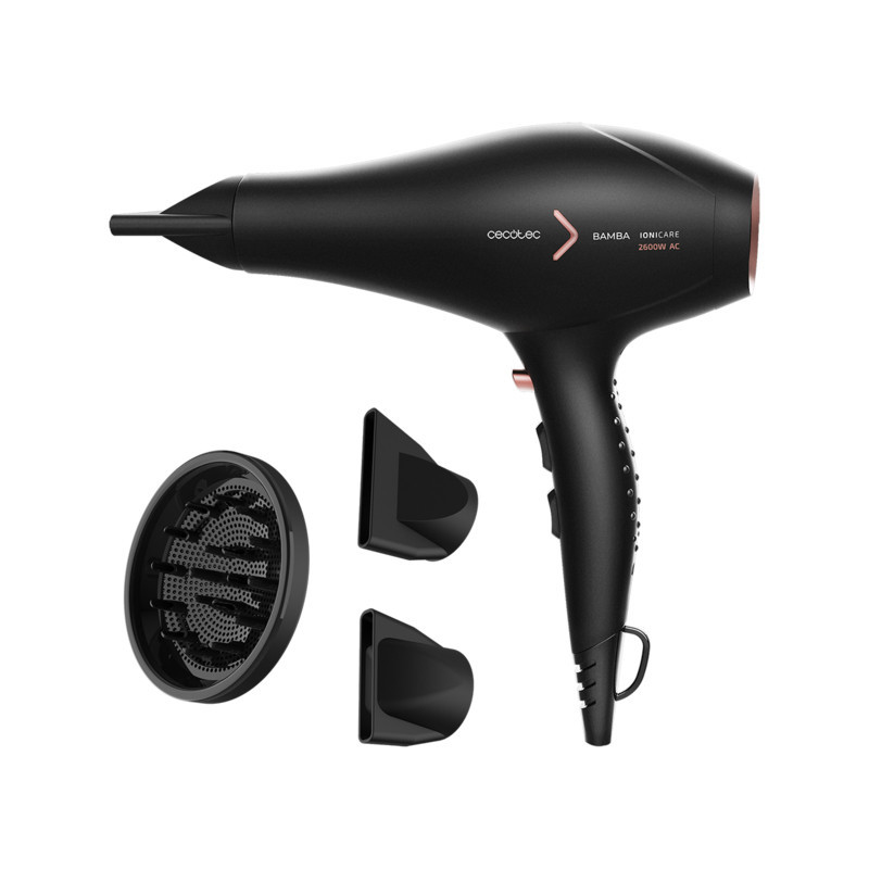 Secador de pelo cecotec bamba ionicare 5350 powershine fire 2600w - motor ac