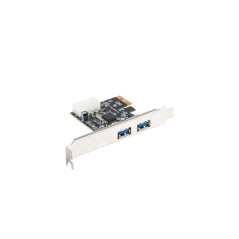 Tarjeta pci lanberg express 2x usb 3.1 gen1 hembra low profile bracket