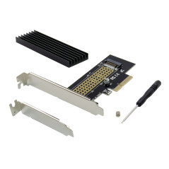 Tarjeta controladora conceptronic emrick05bs pci express a disco ssd m2 con disipador de aluminio ( no compatible m2 clave b)