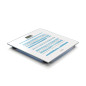 Bascula de bao electronica laica ps1074 blanca rayas azules 150kg