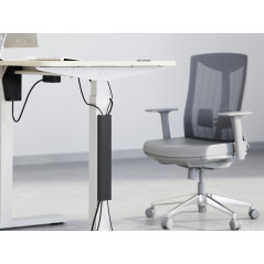 Equip 650865 organizer per cavi Scrivania Pannello passacavi Nero